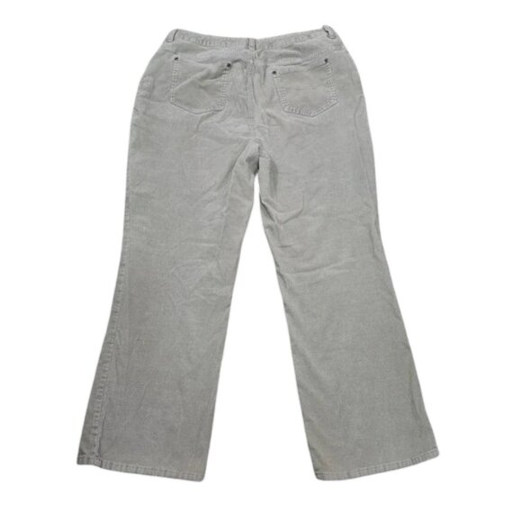 St. John’s Bay Corduroy Pants Women’s 18W Gray Bootcut Stretch Y2K Clean - Picture 4 of 11